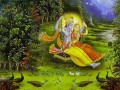 Radha Krishna and peacocks Hindoo
